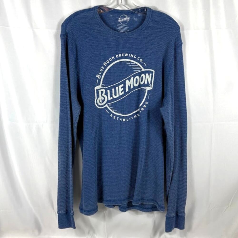 Blue Moon Brewing XL Long Sleeve Thermal Lucky Brand Beer